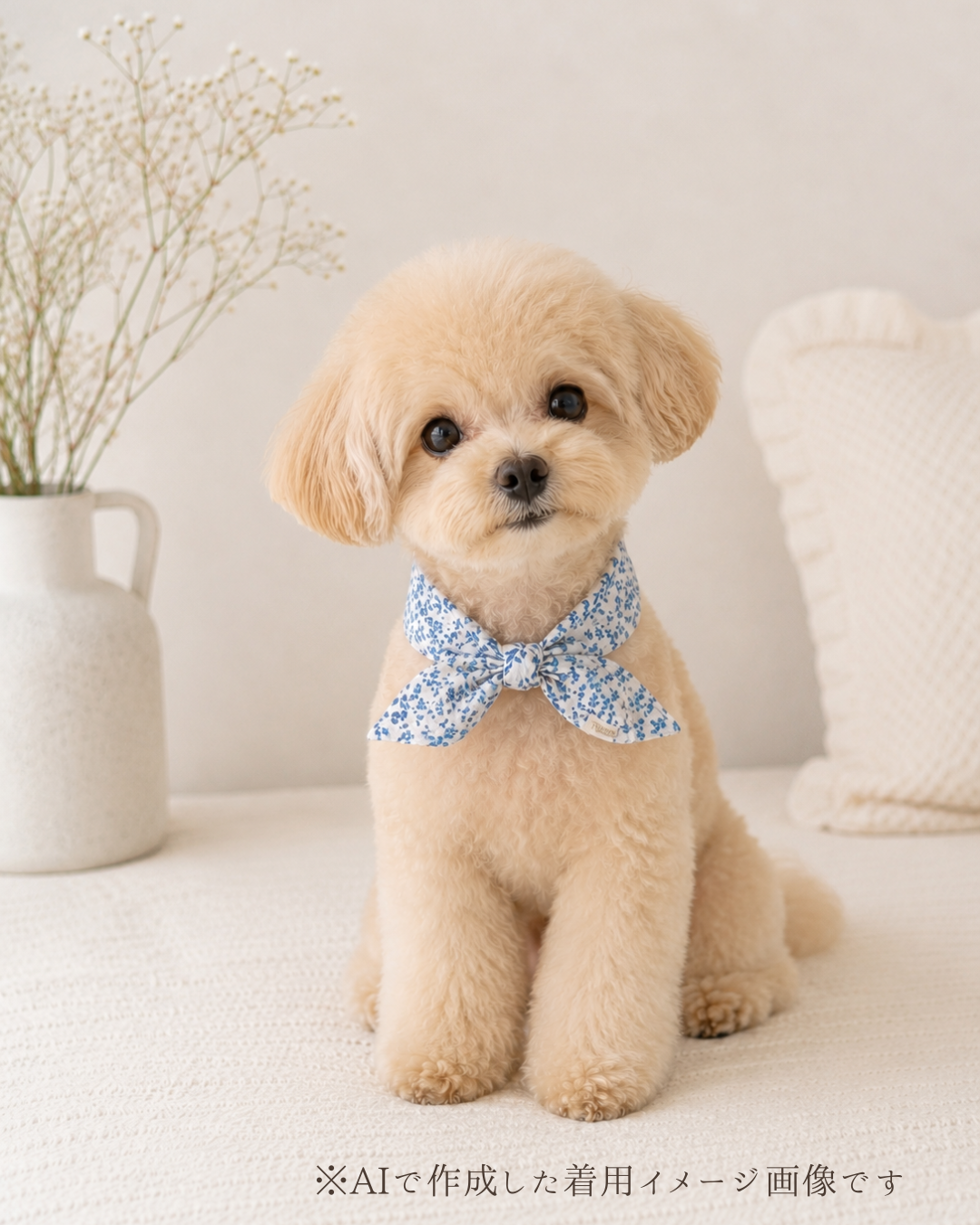 Breeze Bandana - ひんやりクールバンダナ - Blue Garden| 送料無料 | 4サイズ展開(XS/S/M/L)