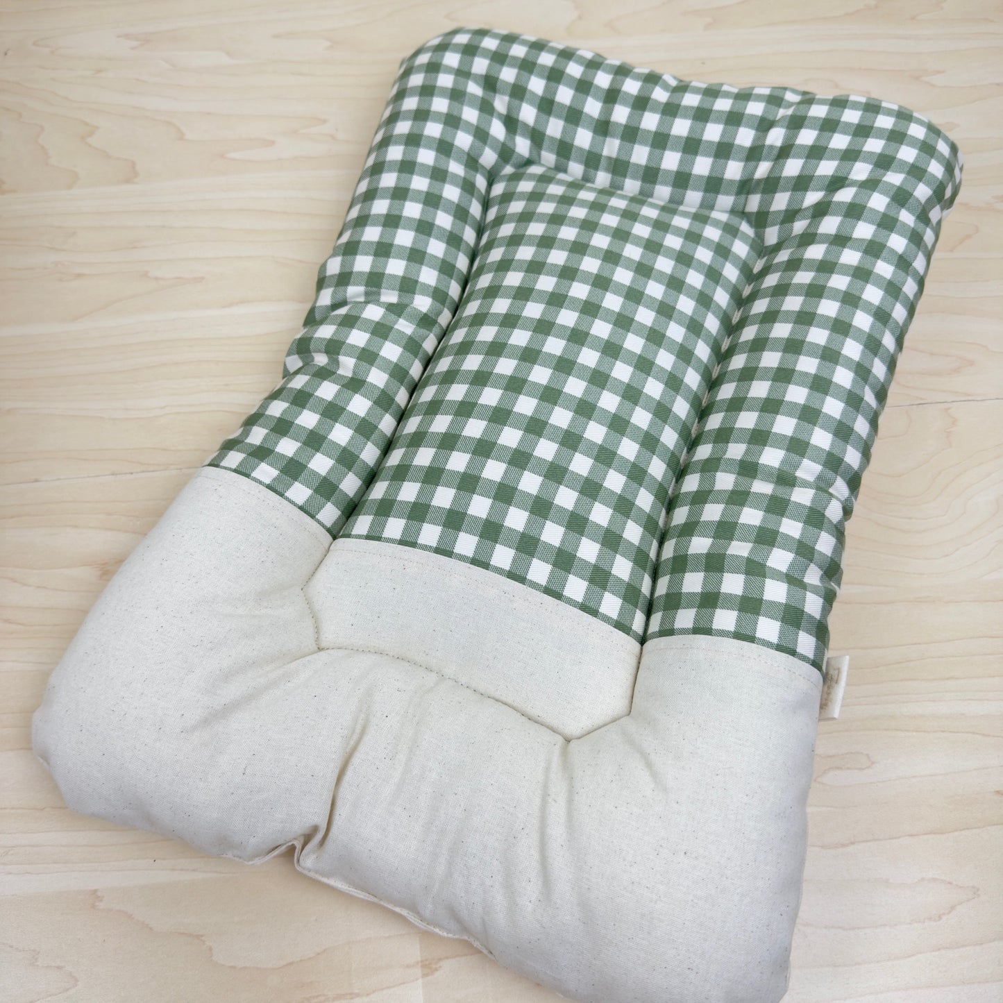 【送料無料】犬猫用 クレートマット Sサイズ|キャリー・おでかけにも便利 ハーフギンガムチェック柄