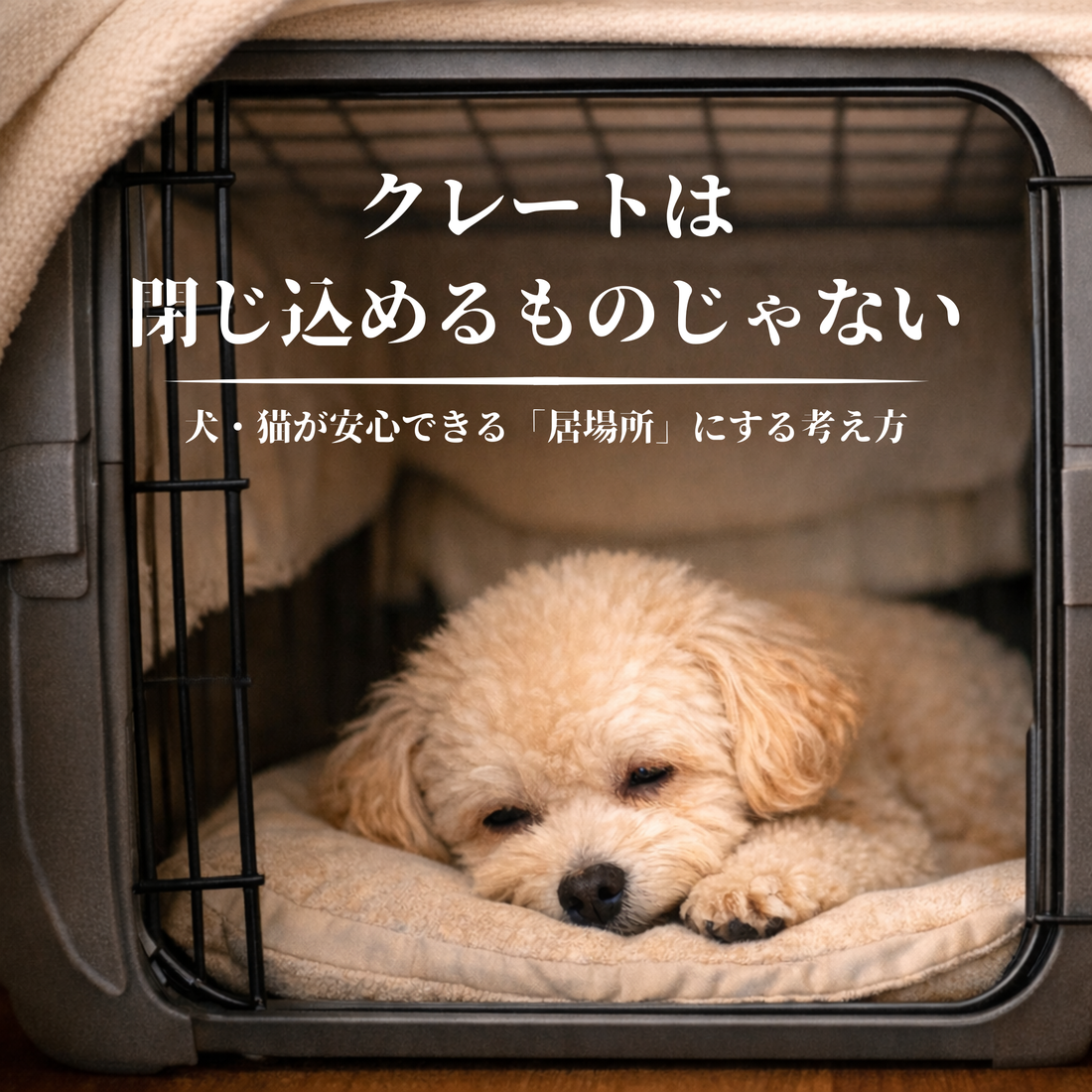 クレートは“閉じ込めるもの”じゃない｜犬・猫が安心できる居場所にする考え方