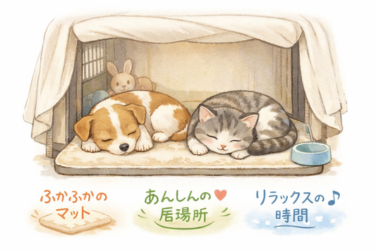クレートマットの役割とは？犬・猫が落ち着く理由と選び方を解説