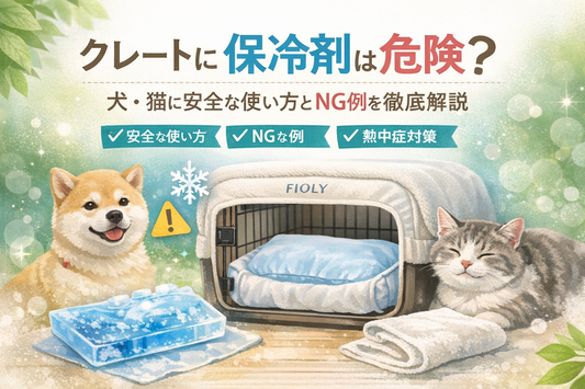 クレートに保冷剤は危険？犬・猫に安全な使い方とNG例を徹底解説