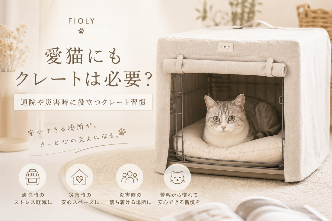 愛猫にもクレートは必要？通院や災害時に役立つクレート習慣