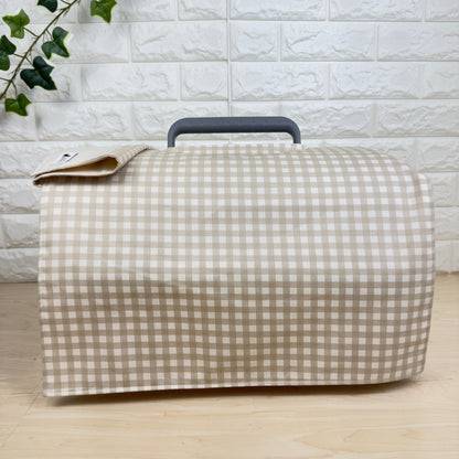 【送料無料】Sサイズ 犬猫用クレートカバー｜スポッとかぶせるやさしい目隠しカバー　ギンガムチェック柄