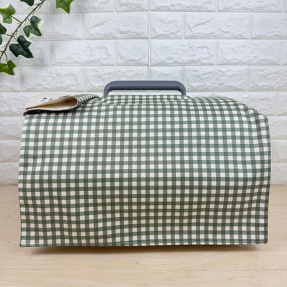 【送料無料】Sサイズ 犬猫用クレートカバー｜スポッとかぶせるやさしい目隠しカバー　ギンガムチェック柄