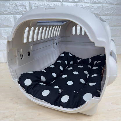 【送料無料】犬猫用 クレートマット Sサイズ｜キャリー・おでかけにも便利　ドット柄 　水玉柄