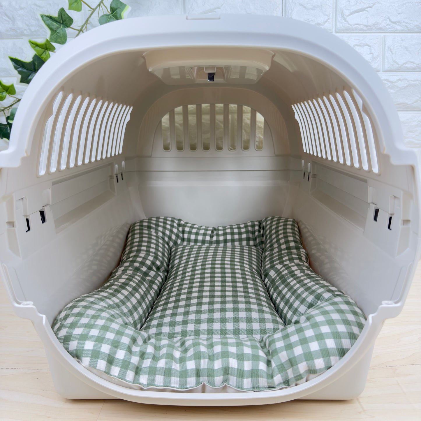 【送料無料】犬猫用 クレートマット Mサイズ｜キャリー・おでかけにも便利 　ギンガムチェック柄 　全５色
