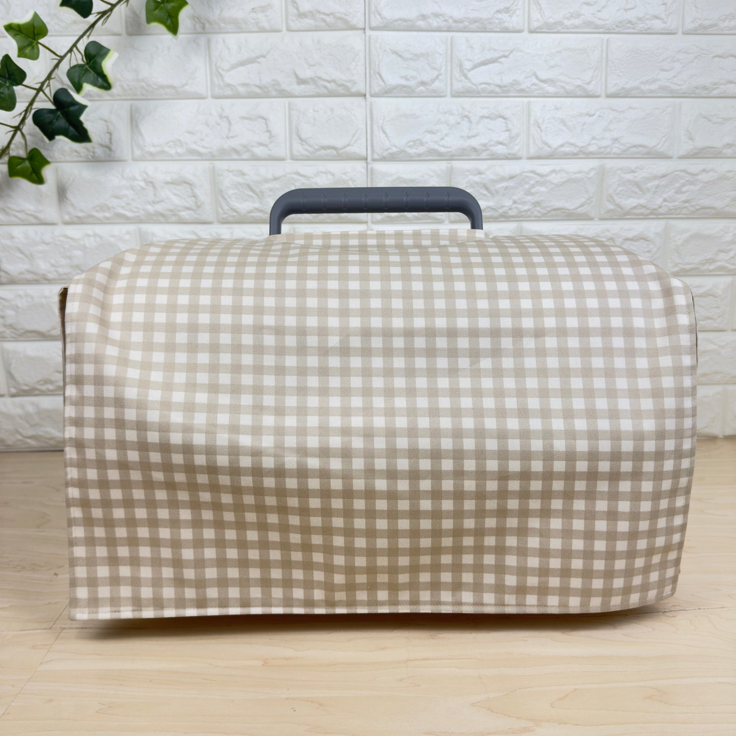 【送料無料】Sサイズ 犬猫用クレートカバー｜スポッとかぶせるやさしい目隠しカバー　ギンガムチェック柄