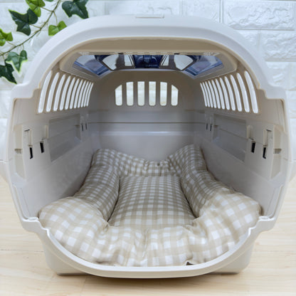 ギンガムチェック　ベージュ