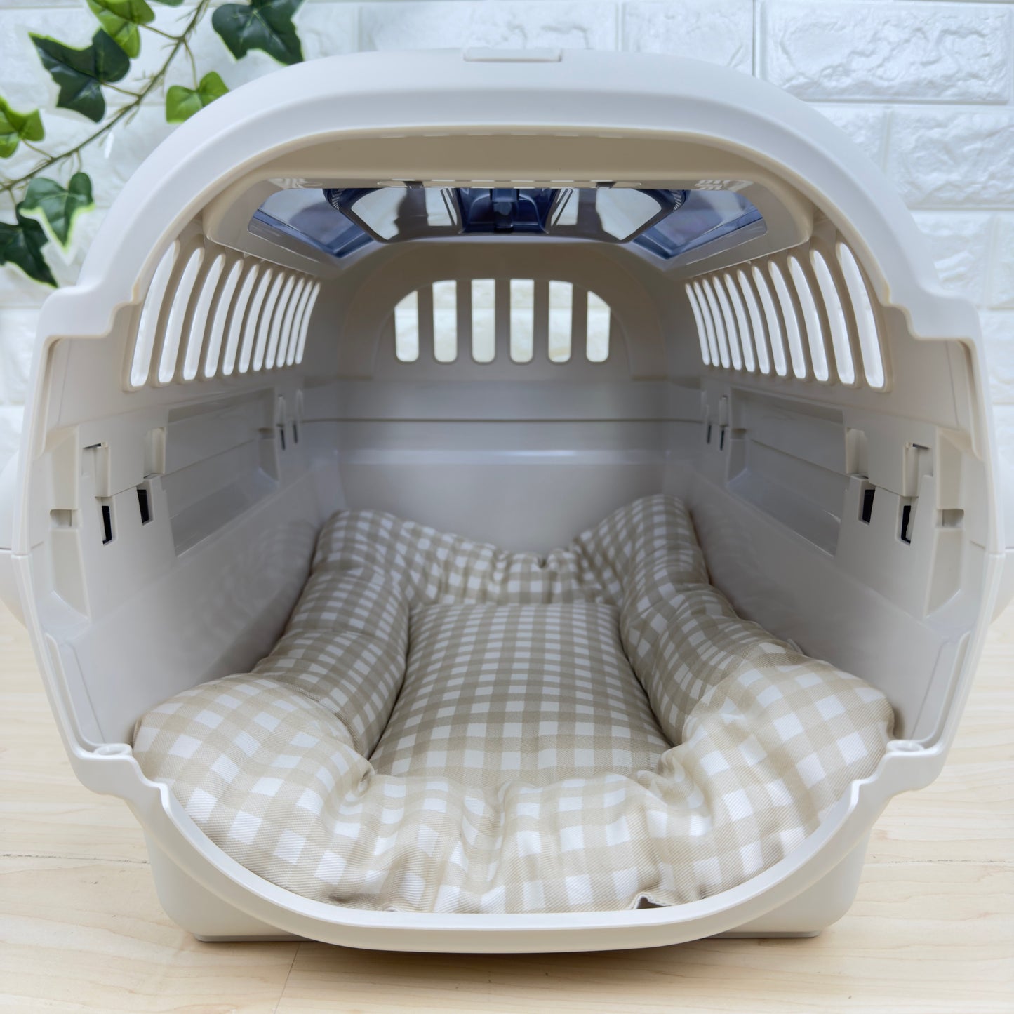 【送料無料】犬猫用 クレートマット Sサイズ｜キャリー・おでかけにも便利　ギンガムチェック柄