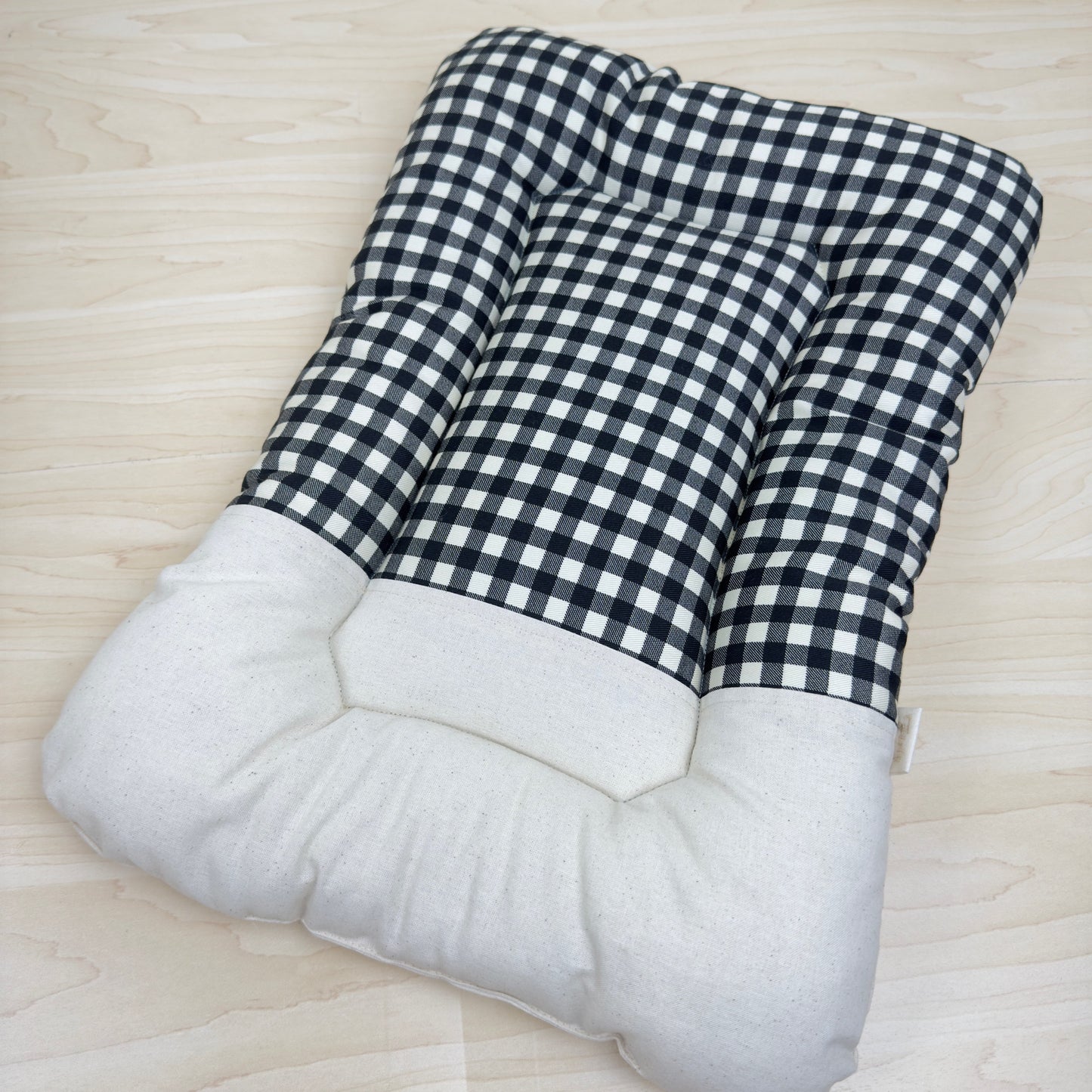 【送料無料】犬猫用 クレートマット Sサイズ｜キャリー・おでかけにも便利　ハーフギンガムチェック柄