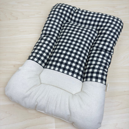 【送料無料】犬猫用 クレートマット Sサイズ｜キャリー・おでかけにも便利　ハーフギンガムチェック柄