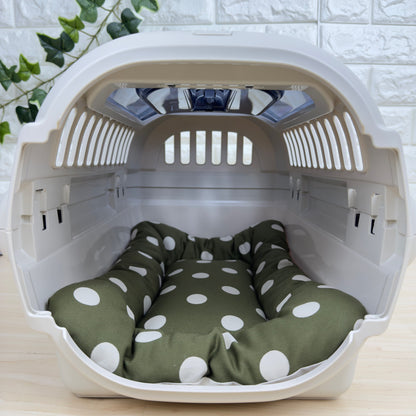 【送料無料】犬猫用 クレートマット Sサイズ｜キャリー・おでかけにも便利　ドット柄 　水玉柄