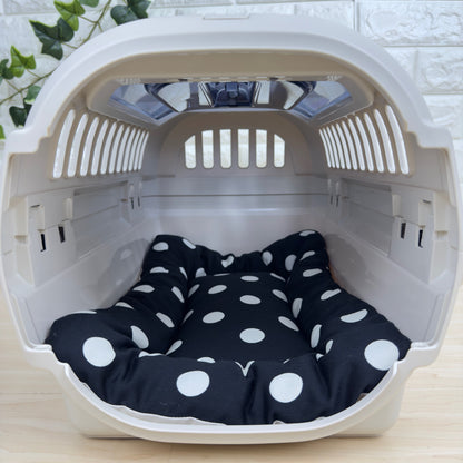 【送料無料】犬猫用 クレートマット Sサイズ｜キャリー・おでかけにも便利　ドット柄 　水玉柄