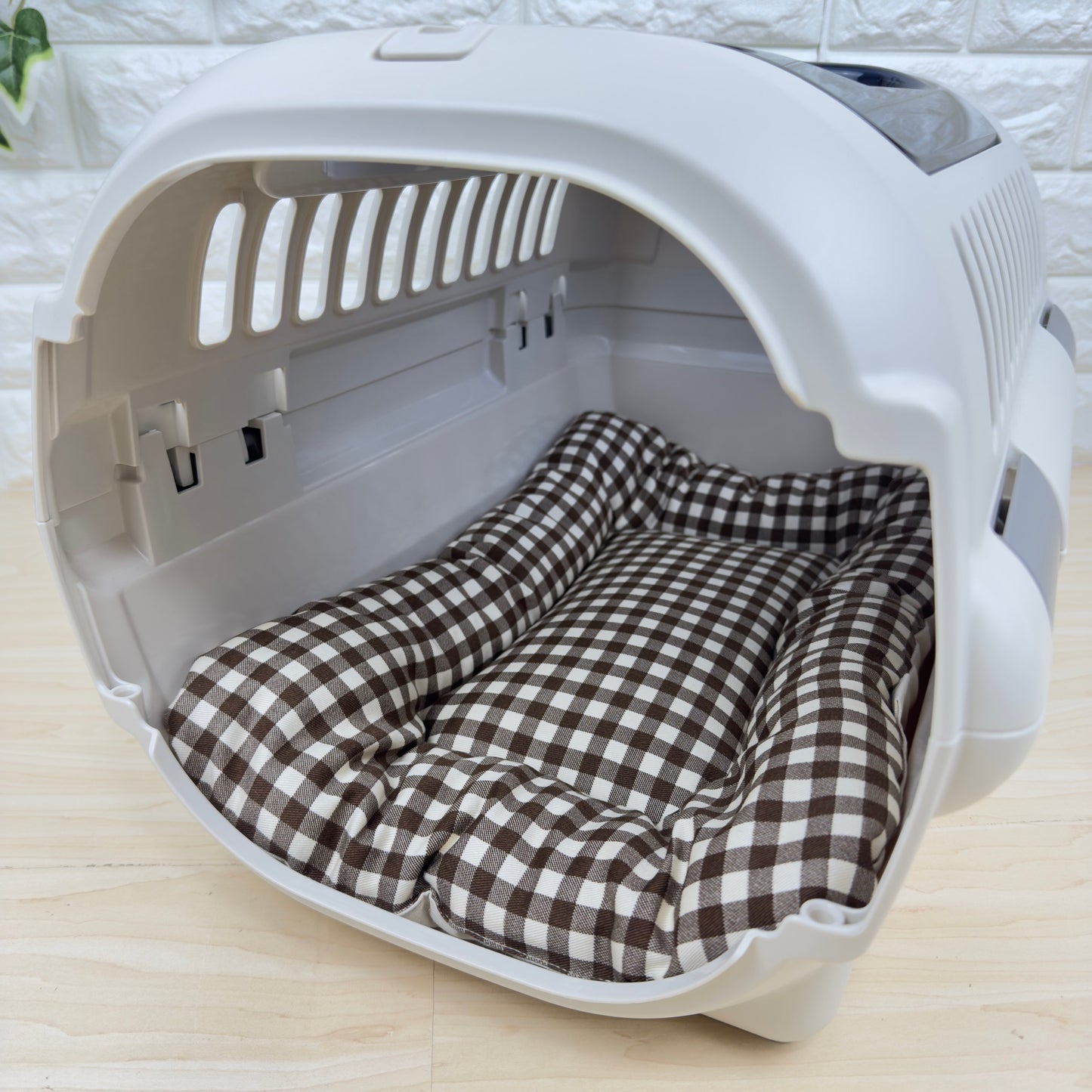 【送料無料】犬猫用 クレートマット Sサイズ｜キャリー・おでかけにも便利　ギンガムチェック柄