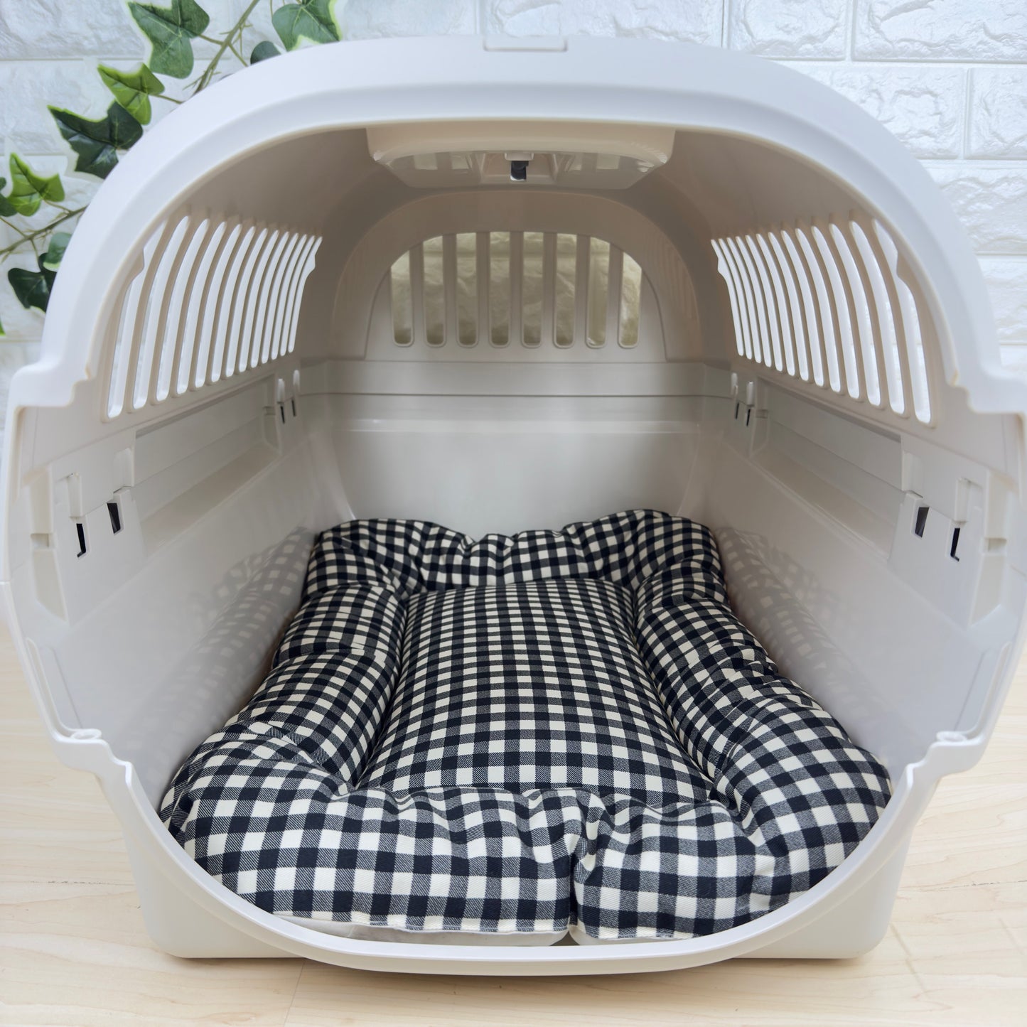 【送料無料】犬猫用 クレートマット Mサイズ｜キャリー・おでかけにも便利 　ギンガムチェック柄 　全５色