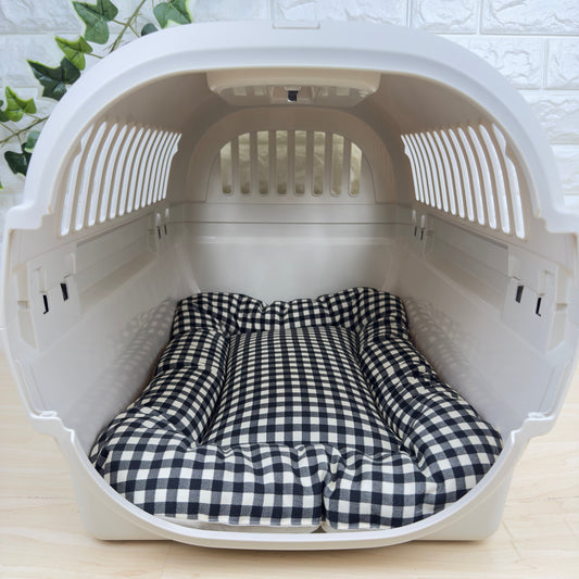 【送料無料】犬猫用 クレートマット Mサイズ｜キャリー・おでかけにも便利 　ギンガムチェック柄 　全５色