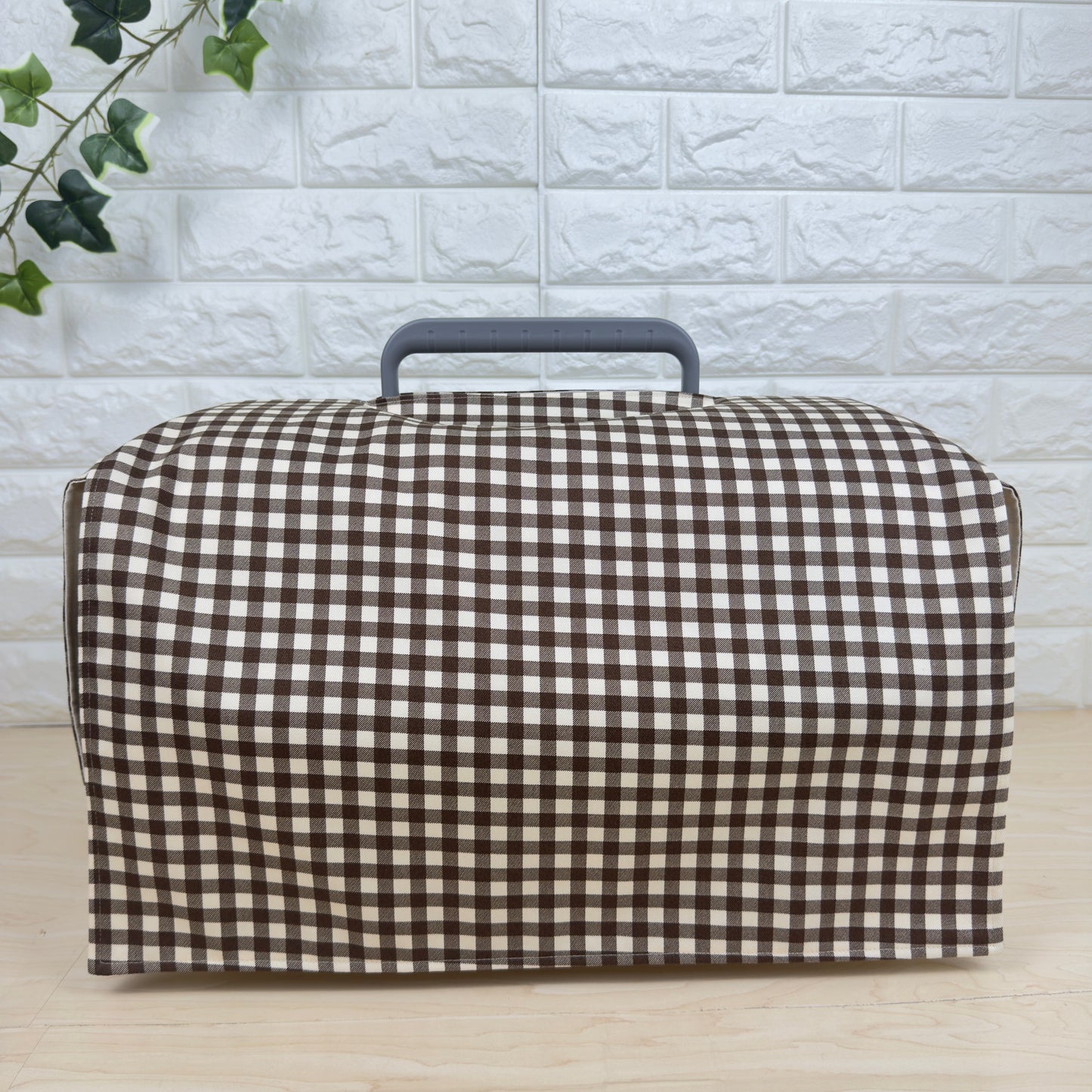 【送料無料】Sサイズ 犬猫用クレートカバー｜スポッとかぶせるやさしい目隠しカバー　ギンガムチェック柄