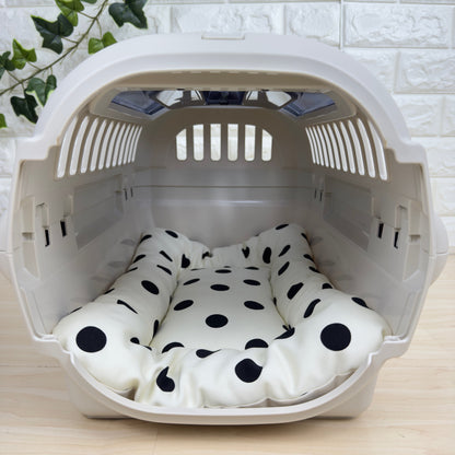 【送料無料】犬猫用 クレートマット Sサイズ｜キャリー・おでかけにも便利　ドット柄 　水玉柄