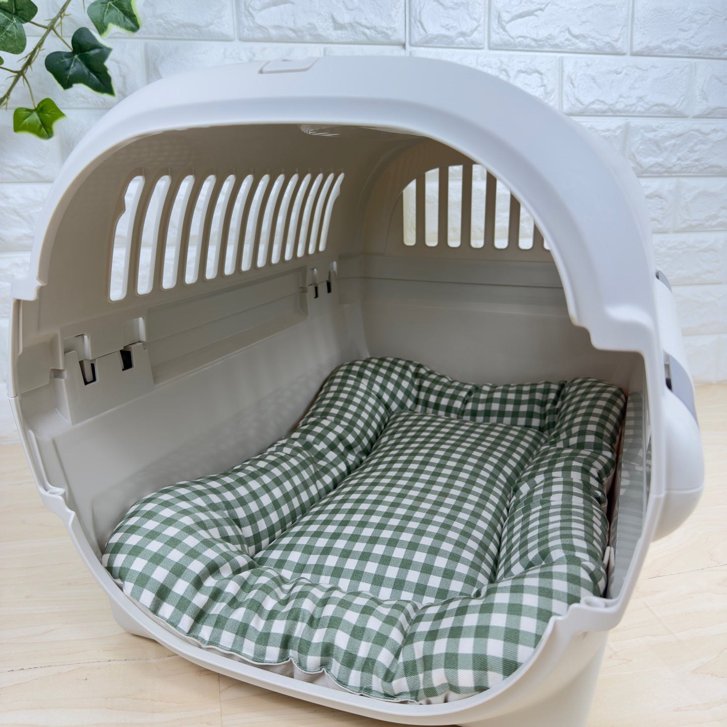 【送料無料】犬猫用 クレートマット Mサイズ｜キャリー・おでかけにも便利 　ギンガムチェック柄 　全５色