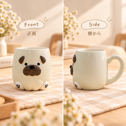 Little Buddy Mug｜わんわんマグ＆スプーンセット｜3デザイン｜送料無料