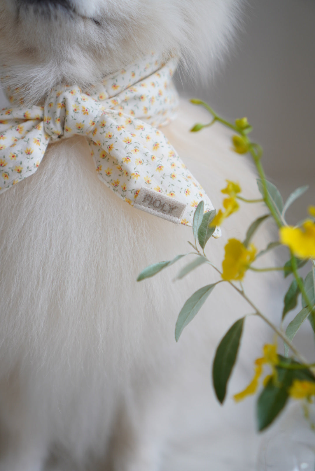 Breeze Bandana － ひんやりクールバンダナ － Yellow flower ｜ 送料無料 ｜ 4サイズ展開（XS/S/M/L）