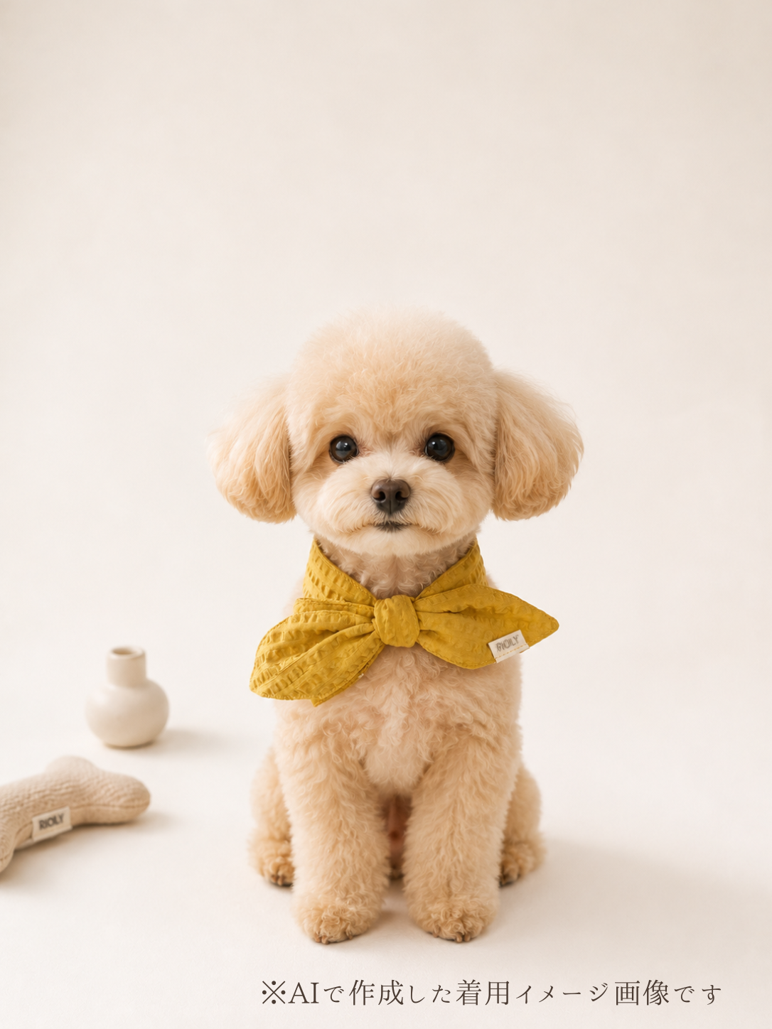 Breeze Bandana － ひんやりクールバンダナ － honey mustard ｜ 送料無料 ｜ 3サイズ展開（XS/S/M)）