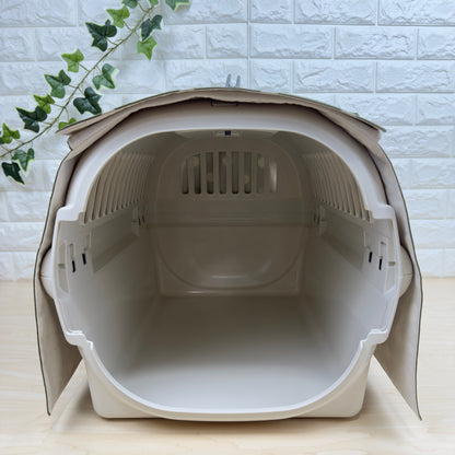 【送料無料】Mサイズ 犬猫用クレートカバー｜スポッとかぶせるやさしい目隠しカバー