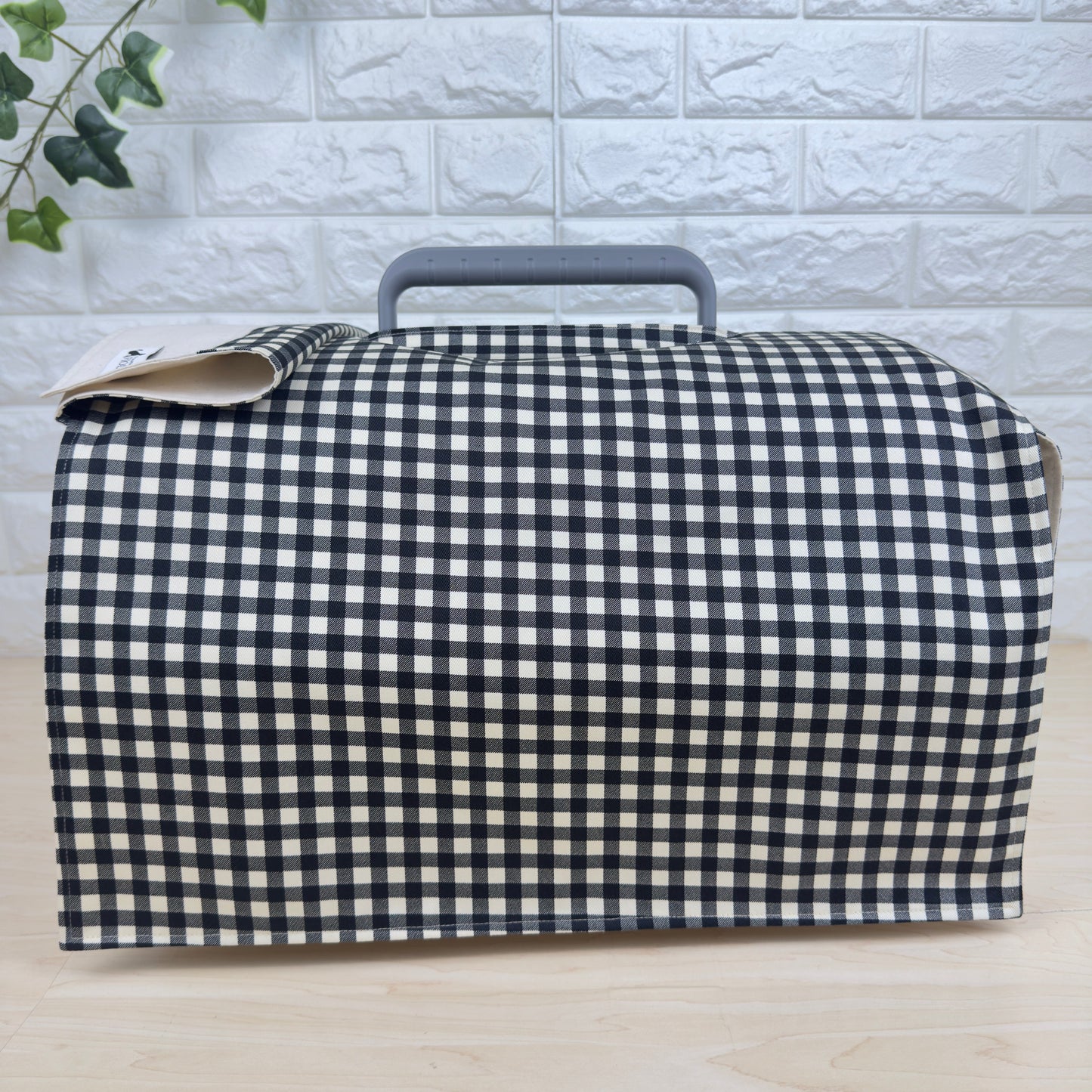 【送料無料】Sサイズ 犬猫用クレートカバー｜スポッとかぶせるやさしい目隠しカバー　ギンガムチェック柄