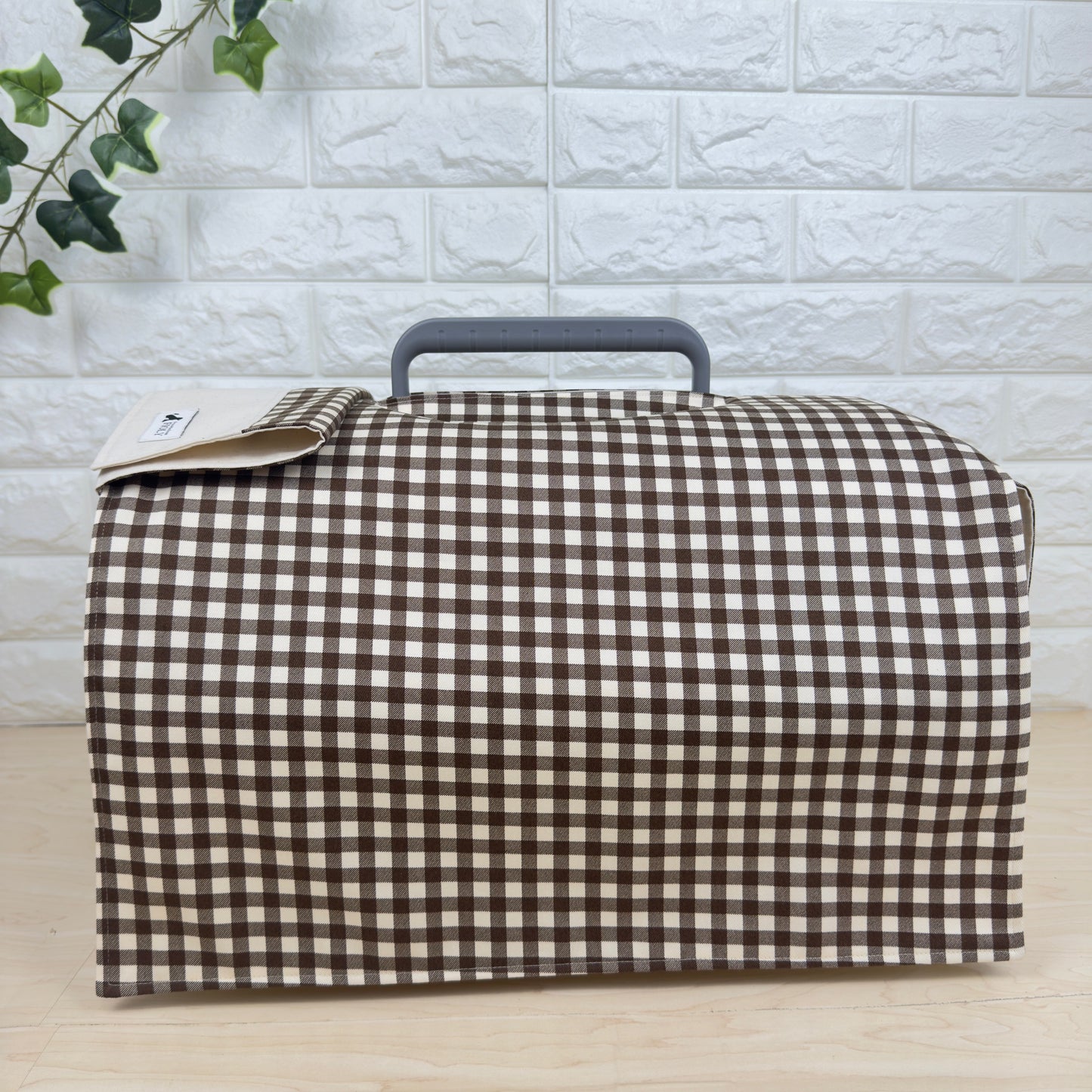 【送料無料】Sサイズ 犬猫用クレートカバー｜スポッとかぶせるやさしい目隠しカバー　ギンガムチェック柄