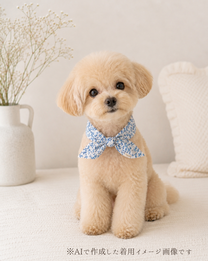 Breeze Bandana － ひんやりクールバンダナ － Blue Garden｜ 送料無料 ｜ 4サイズ展開（XS/S/M/L）