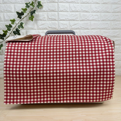 【送料無料】Mサイズ　犬猫用クレートカバー｜スポッとかぶせるやさしい目隠しカバー　ギンガムチェック柄