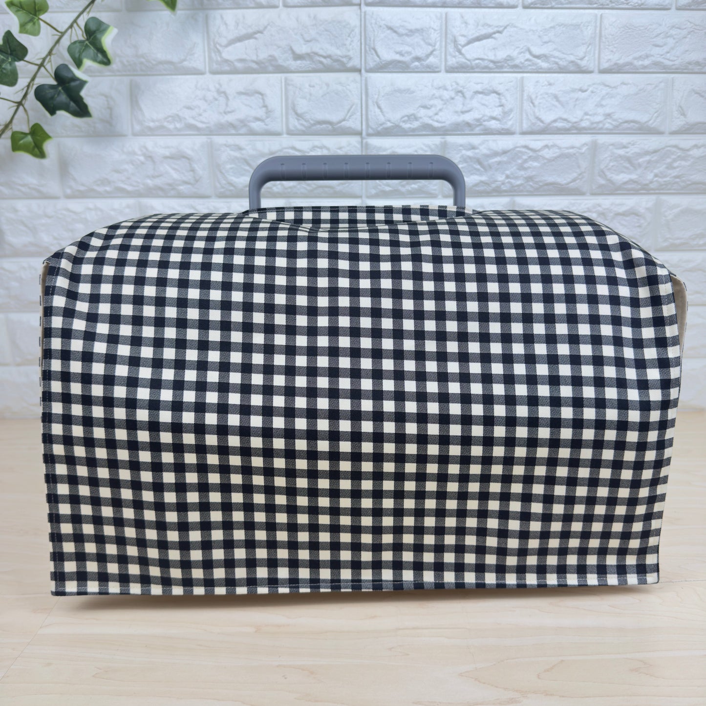 【送料無料】Sサイズ 犬猫用クレートカバー｜スポッとかぶせるやさしい目隠しカバー　ギンガムチェック柄