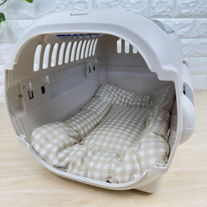 【送料無料】犬猫用 クレートマット Sサイズ｜キャリー・おでかけにも便利　ギンガムチェック柄