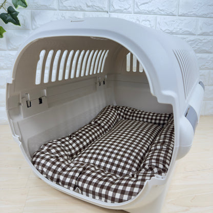 【送料無料】犬猫用 クレートマット Mサイズ｜キャリー・おでかけにも便利 　ギンガムチェック柄 　全５色