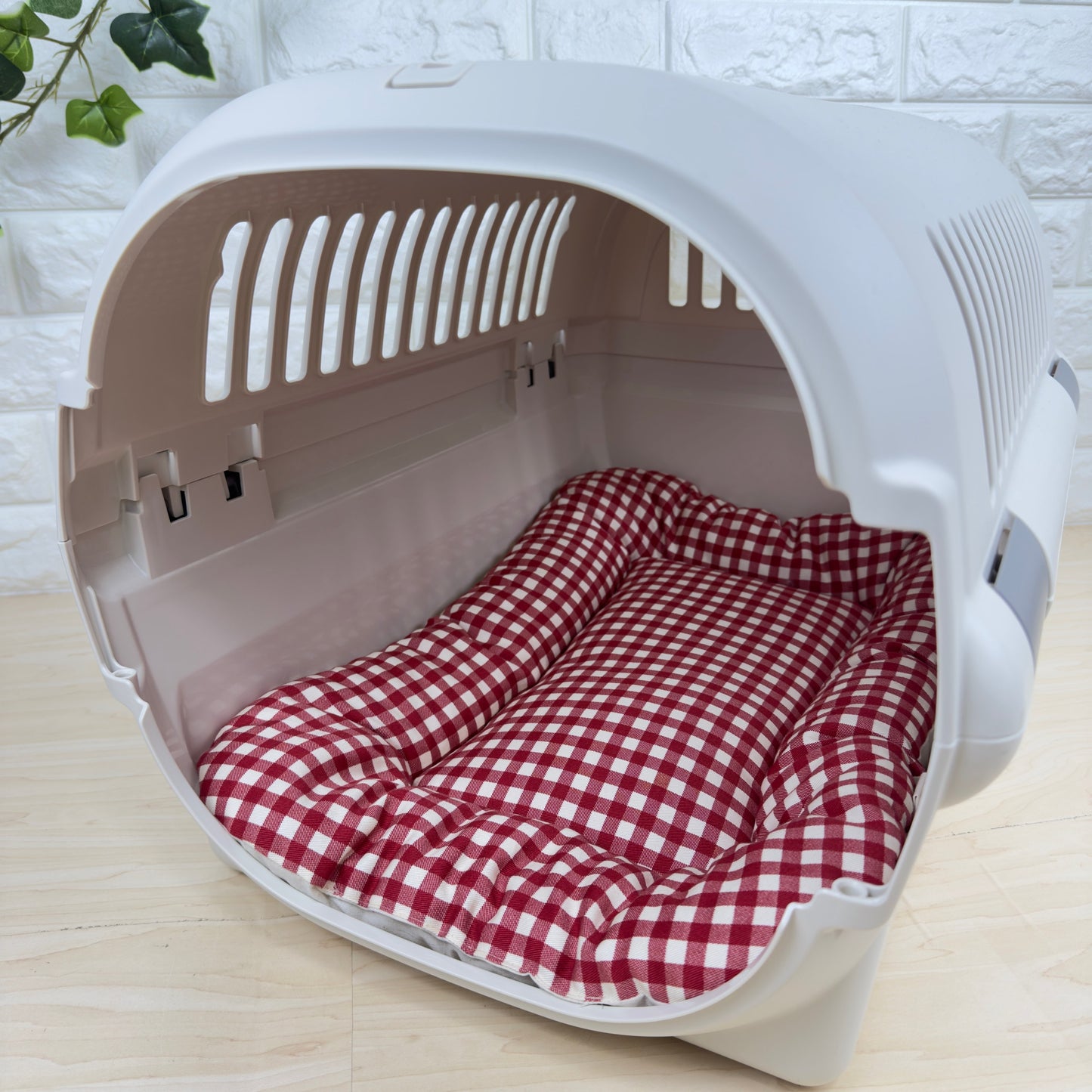 【送料無料】犬猫用 クレートマット Mサイズ｜キャリー・おでかけにも便利 　ギンガムチェック柄 　全５色