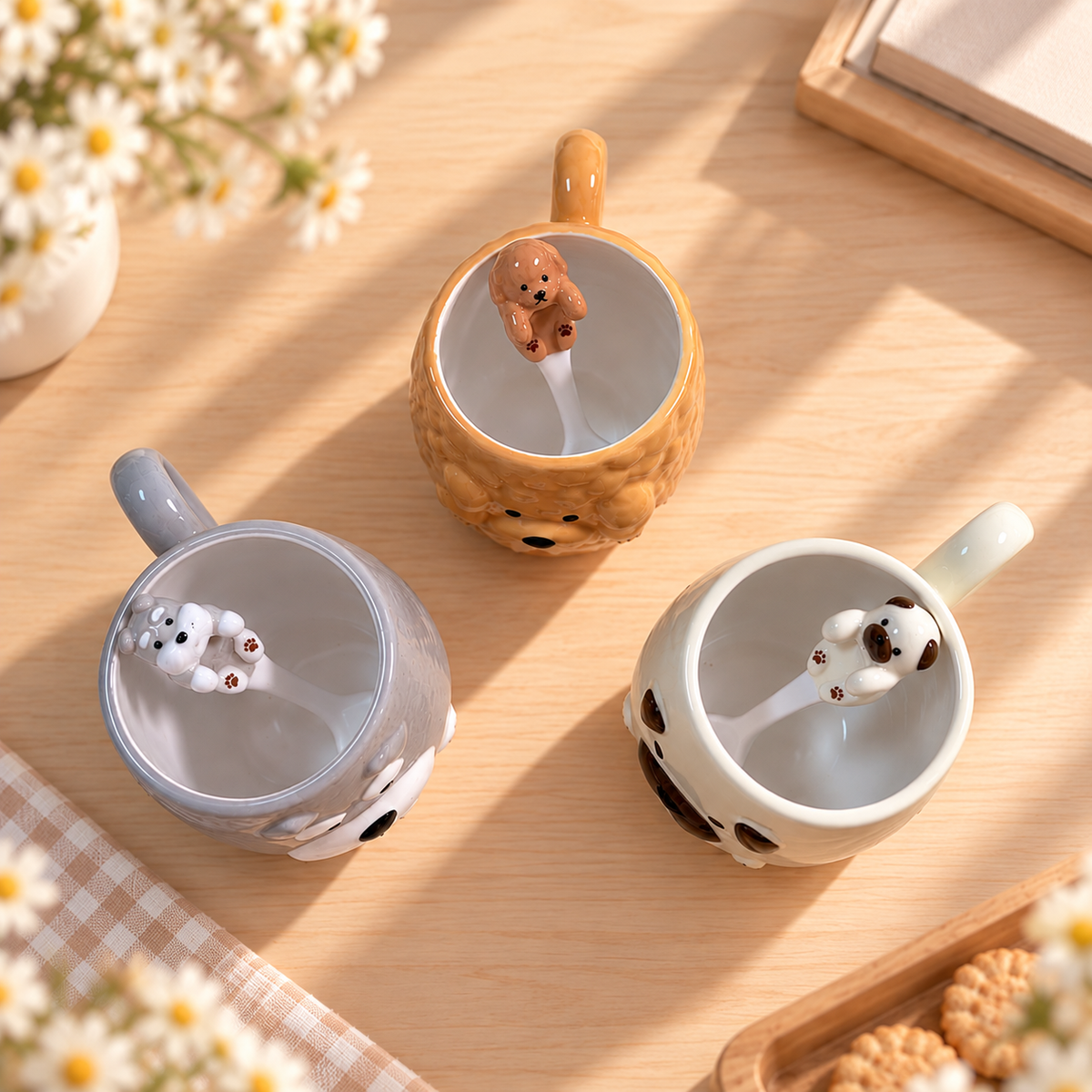 Little Buddy Mug｜わんわんマグ＆スプーンセット｜3デザイン｜送料無料