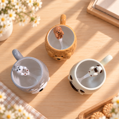 Little Buddy Mug｜わんわんマグ＆スプーンセット｜3デザイン｜送料無料
