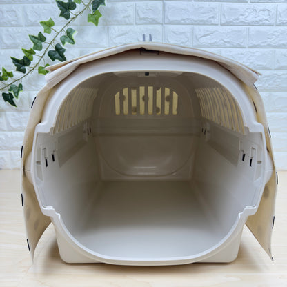 【送料無料】Mサイズ 犬猫用クレートカバー｜スポッとかぶせるやさしい目隠しカバー