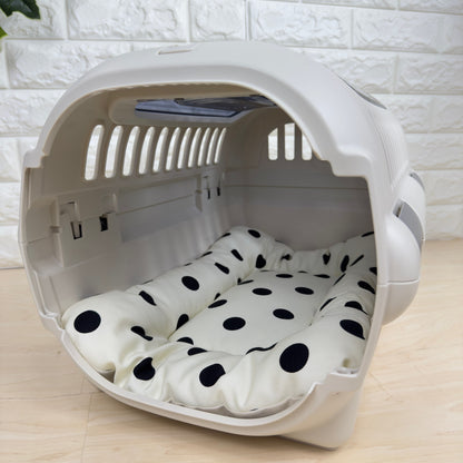 【送料無料】犬猫用 クレートマット Sサイズ｜キャリー・おでかけにも便利　ドット柄 　水玉柄