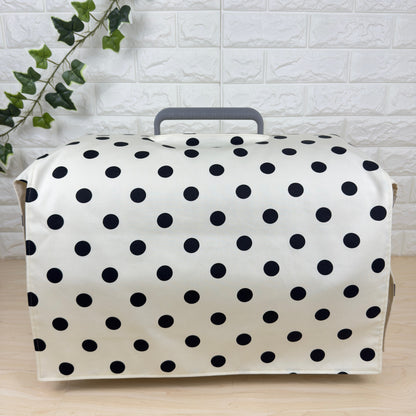 【送料無料】Mサイズ 犬猫用クレートカバー｜スポッとかぶせるやさしい目隠しカバー　ハーフドット柄