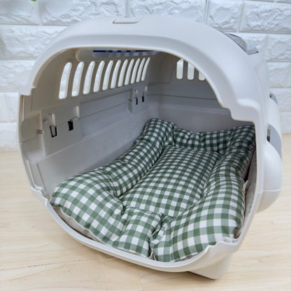 【送料無料】犬猫用 クレートマット Sサイズ｜キャリー・おでかけにも便利　ギンガムチェック柄