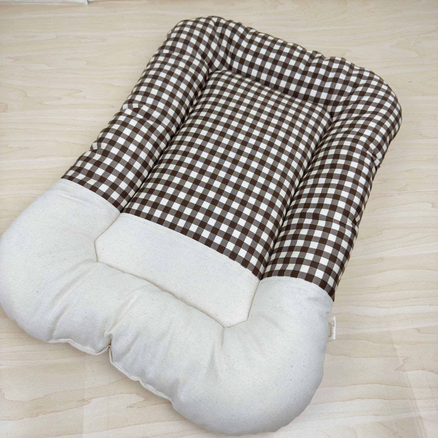 【送料無料】犬猫用 クレートマット Mサイズ｜キャリー・おでかけにも便利 　ハーフギンガムチェック柄 　全５色