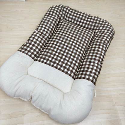 【送料無料】犬猫用 クレートマット Mサイズ｜キャリー・おでかけにも便利 　ハーフギンガムチェック柄 　全５色