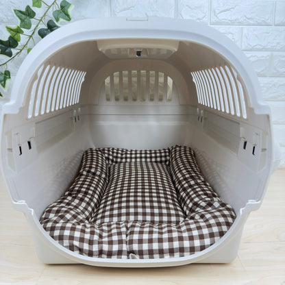 【送料無料】犬猫用 クレートマット Mサイズ｜キャリー・おでかけにも便利 　ギンガムチェック柄 　全５色