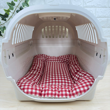 【送料無料】犬猫用 クレートマット Mサイズ｜キャリー・おでかけにも便利 　ギンガムチェック柄 　全５色