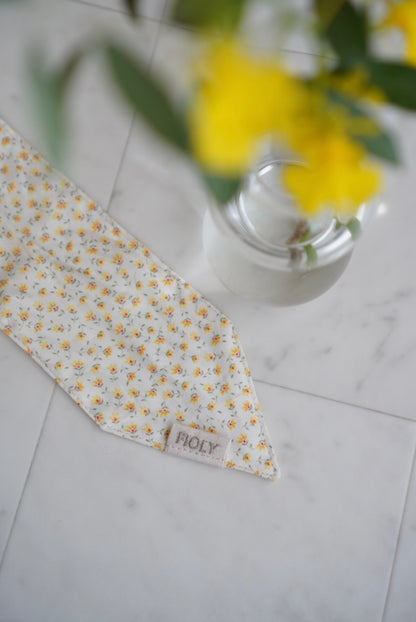Breeze Bandana － ひんやりクールバンダナ － Yellow flower ｜ 送料無料 ｜ 4サイズ展開（XS/S/M/L）