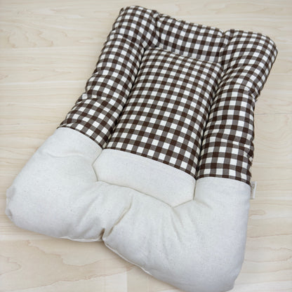 【送料無料】犬猫用 クレートマット Sサイズ｜キャリー・おでかけにも便利　ハーフギンガムチェック柄