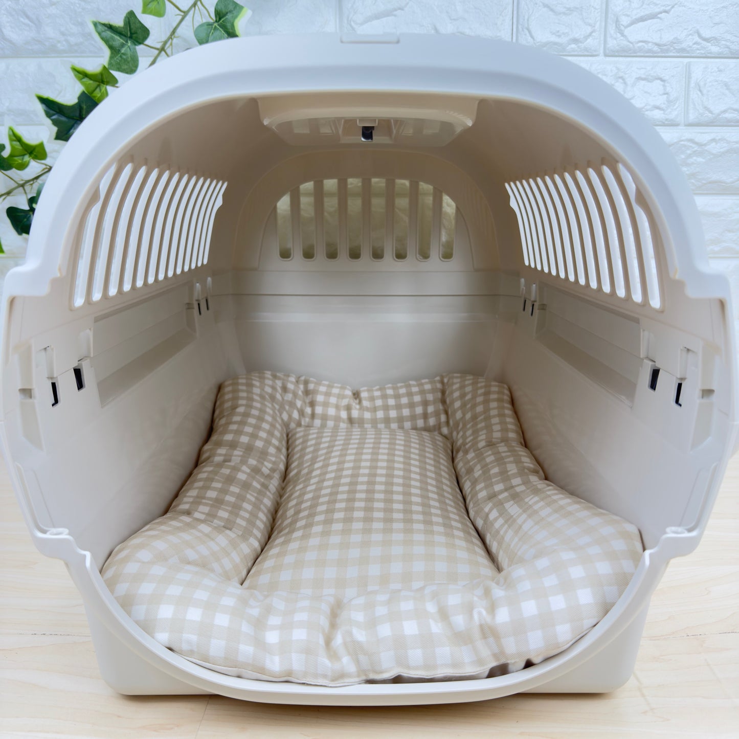 【送料無料】犬猫用 クレートマット Mサイズ｜キャリー・おでかけにも便利 　ギンガムチェック柄 　全５色