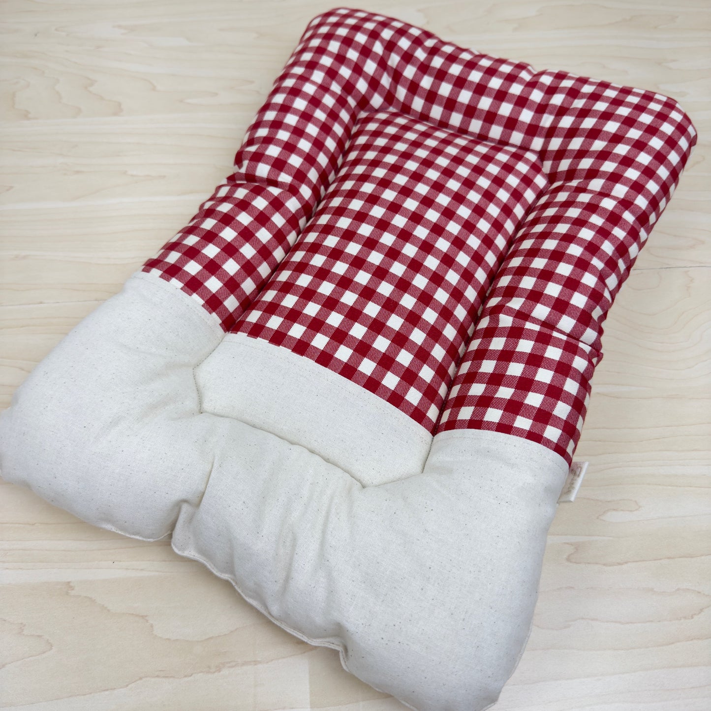 【送料無料】犬猫用 クレートマット Sサイズ｜キャリー・おでかけにも便利　ハーフギンガムチェック柄