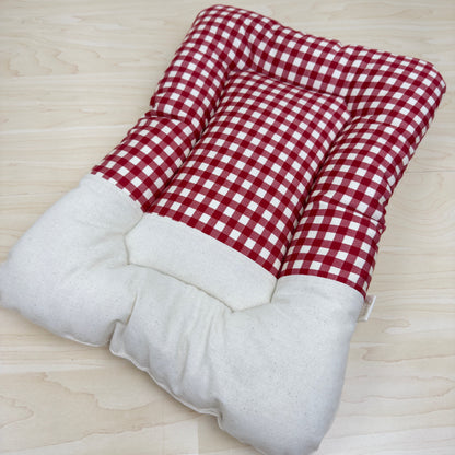 【送料無料】犬猫用 クレートマット Sサイズ｜キャリー・おでかけにも便利　ハーフギンガムチェック柄